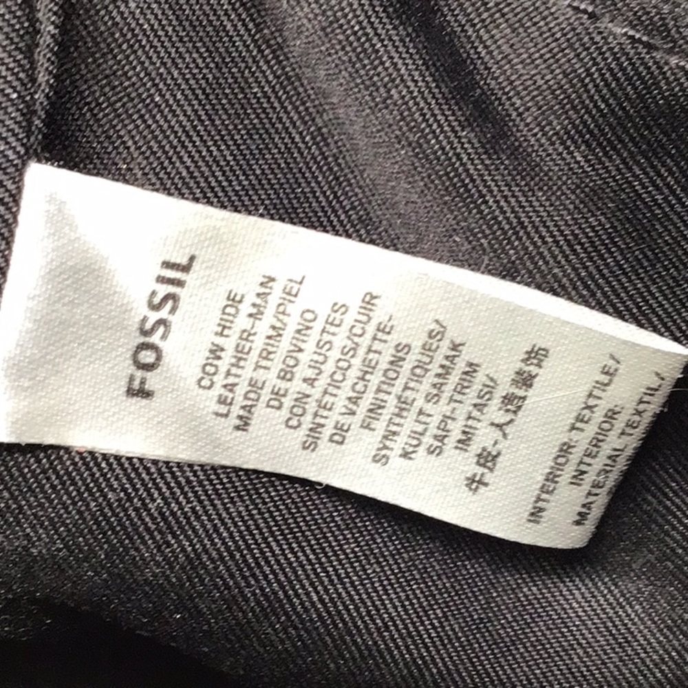 Fossil Black Pebble Leather Shoulder Bag - Picture 8 of 12